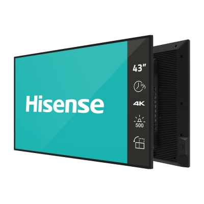 Hisense DM66D Series 43in, UHD, 500Nits, 24/7, Landscape & Portrait, Speakers, Android 11