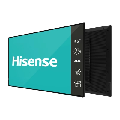 Hisense GM50D Series 55in UHD Commercial Display Landscape Portrait, Speakers, Android 11