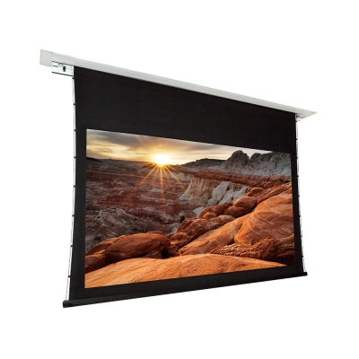 Dragonfly Recessed Motorized Tab Tension Ultra White Projection Screen 100