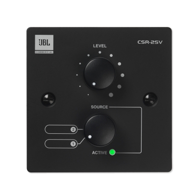 JBL Professional CSR Series Volume Control with Selection of two sources and Volume for Mixer (pieza) Negro