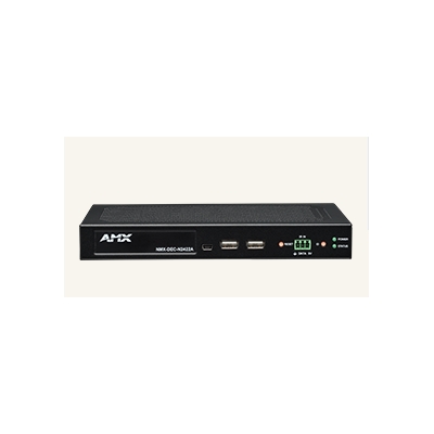 AMX JPEG 2000 4K60 4:4:4 UHD Video Over IP Decoder, Stand Alone with PoE, KVM, AES-67 (pieza) Negro
