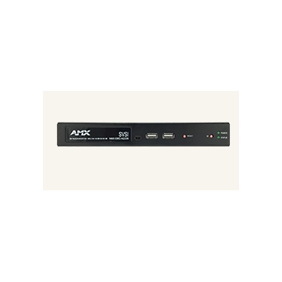 AMX JPEG 2000 1080p Low-Latency Decoder with KVM PoE, SFP, HDMI, AES67 Support (pieza) Negro