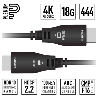 Key Digital Active Optical HDMI Plenum Cable 80m
