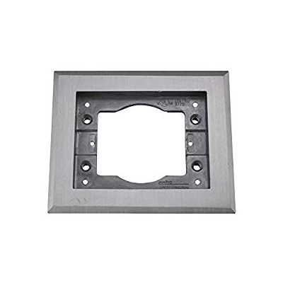 Wiremold Cover Plate Flange, Square, 1-Gang, Aluminum (pieza)