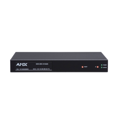 AMX Minimal Proprietary Compression Video Over IP Decoder with AES67 Support, Card (pieza) Negro