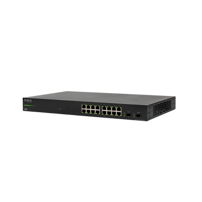 Araknis Networks  210 Series Websmart Gigabit Switch with Partial PoE+ 16 + 2 Front Ports (pieza)Negro
