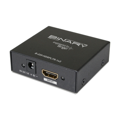 Binary™ 1x2 HDMI Splitter, Supports 3D and Deep Color