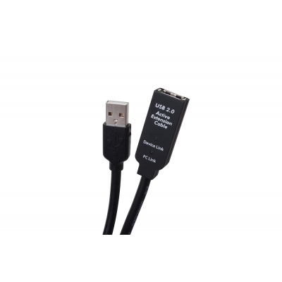 Binary USB 2.0 A Male to A Female Extender Cable Length 32.8 ft (pieza) Negro