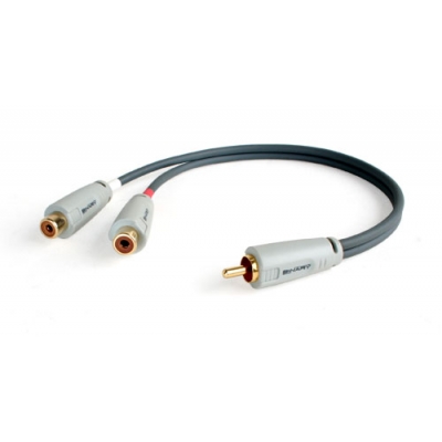 Binary Cables B3 Series RCA Y-Adapter, 1-Male to 2-Female (pieza)