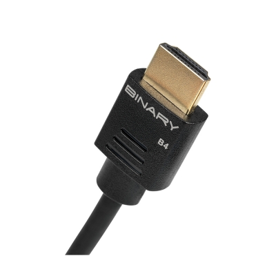 Binary B4 Series 4K Ultra HD High Speed HDMI  Cable with Ethernet -.3m (pieza)Negro