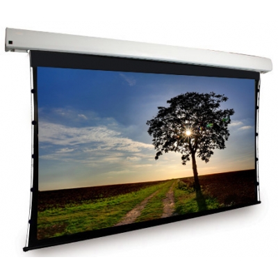 Dragonfly Motorized Tab Tension 16:9 Matte White Projection Screen 130