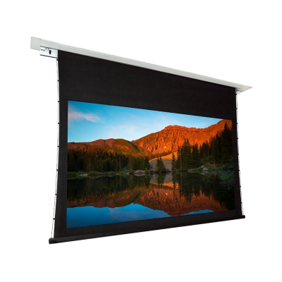 Dragonfly Recessed Motorized Tab Tension Ultra AcoustiWeave Projection Screen 110