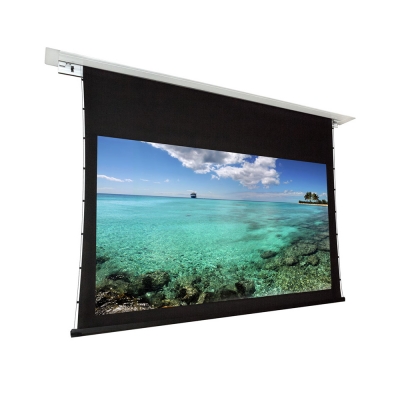 Dragonfly Recessed Motorized Tab Tension Matte White Projection Screen (16:9) 130
