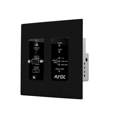 DXLink Multi-Format Decor Style Wallplate Transmitters US (pieza) Negro