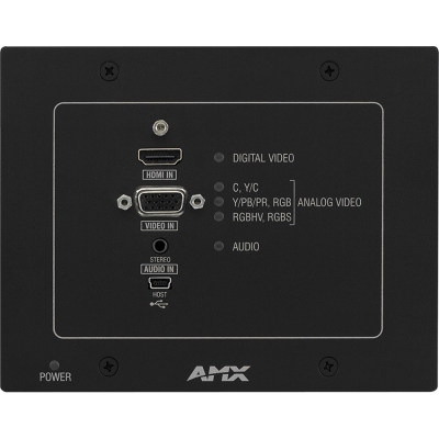 DXLink Multi-Format Wallplate Transmitters (pieza) Negro