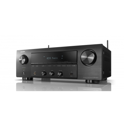 Denon AV Receiver AM/FM  2.1 channel x 100W Full 4K Ultra HD and HDR compatible, HEOS multi-room wireless technology, Bluetooth, Speaker A&B, Zone2, M