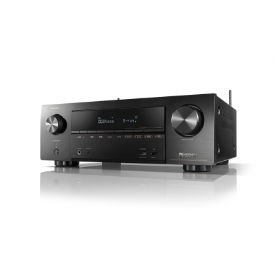 Denon AV Receiver 7.2 channel AVR, 80W per channel, HEOS wireless multi-room technology, Bluetooth, Advanced Video Processing with 4K Scaling for HDMI