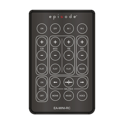 Episode Remote Control for Digital Mini-Amplifier (pieza)Negro