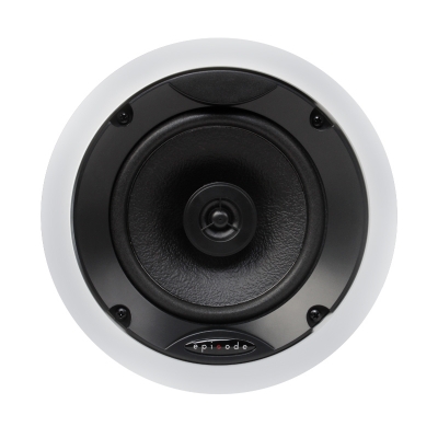 Episode 250 Commercial Series 25/70-Volt Two-Way In-Ceiling Speaker with 6-1/2
