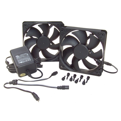 Cool Components 120MM Fan Kit with Power Supply - 2 Fans