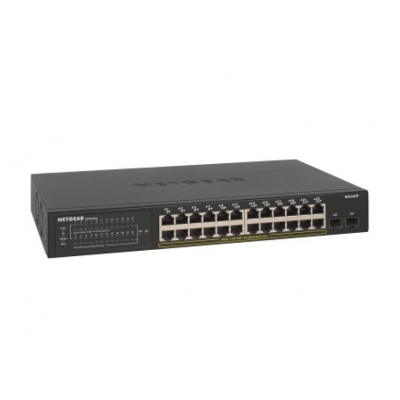 Netgear Switch Gigabit Ethernet GS324TP, 24 Puertos PoE+, 2 Puertos SFP, 52 Gbit/s, 16.000 Entradas