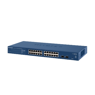 24-Port Gigabit Ethernet Smart Switch with 2 Dedicated SFP Ports