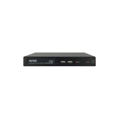 AMX JPEG 2000 4K UHD Video over IP Decoder with KVM (pieza) Negro