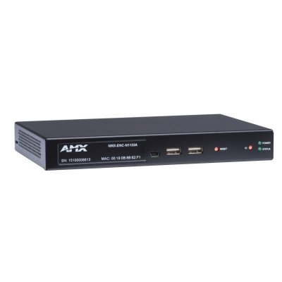 AMX Minimal Proprietary Compression Video Over IP Encoder with KVM, AES67 Support, Card (pieza) Negro