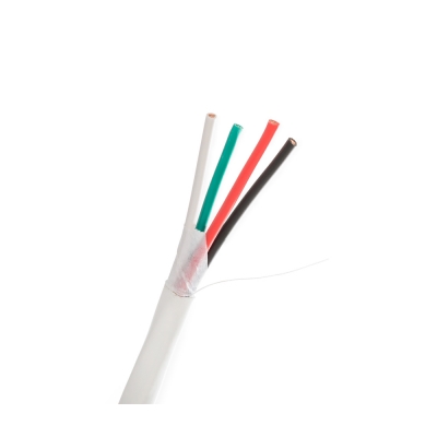 Wirepath 12-Gauge 4-Conductor CMG Rated Speaker Wire 500 ft. (pieza) Blanco