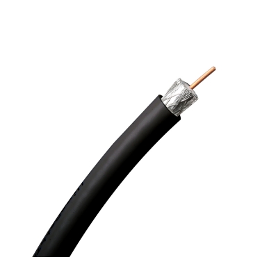 Wirepath RG6/U Quadshield Coaxial Cable (pieza) Negro
