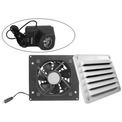 Cool Components Hi-Flo Vent with Power Supply for Cabinet Application (pieza)