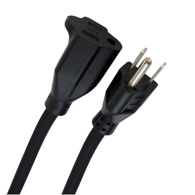 WattBox  Male Power Extension Cord Length 0.5FT (pieza)Negro