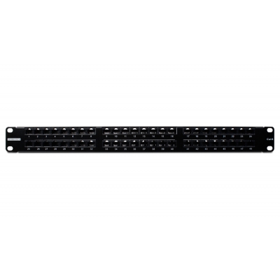 Wirepath  Rack Mount RJ45 Cat 6 High Density Patch Panel 48 ports (pieza)negro