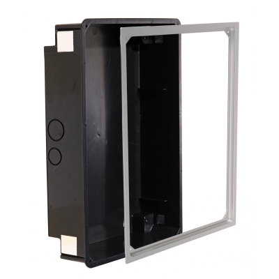 IRoom Installation box for iDock, iDock Air & iBezel / Flush mounted / Landscape/ Silver aluminum frame (pieza)